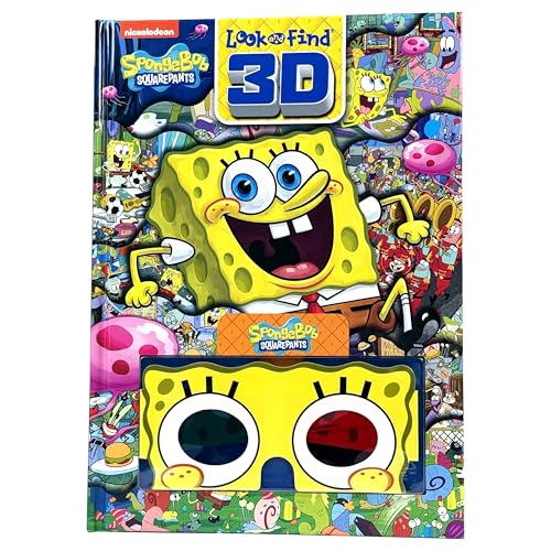 Nickelodeon SpongeBob SquarePants - 3D Look and Find Activity Book! - 3D Glasses Included! - PI Kids