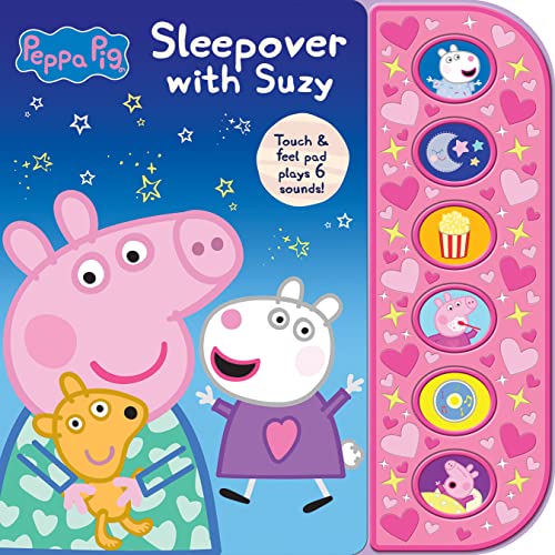 Peppa Pig - Sleepover with Suzy - Touch & Feel Textured Sound Pad for Tactile Play - PI Kids