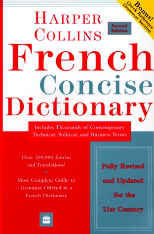 Collins French Concise Dictionary, 2e (HarperCollins Concise Dictionaries) (English and French Edition)