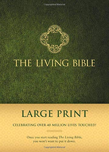 The Living Bible Large Print Edition (Hardcover, Green)