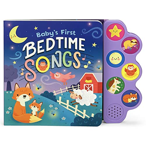 Baby's First Bedtime Songs (Interactive Children's Song Book with 6 Sing-Along Tunes)