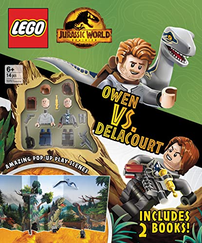 LEGO(R) Jurassic World(TM) Owen VS. Delacourt: Activity Book with Fun Facts, Pop-Up Play Scene, and 2 LEGO(R) Minifigures to Inspire Imagination and Creativity!