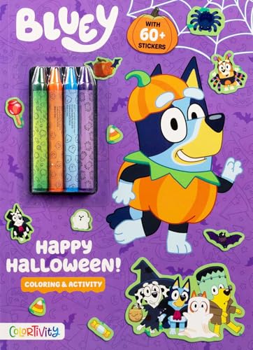 Bluey Colortivity: Happy Halloween! (Color & Activity with Crayons)