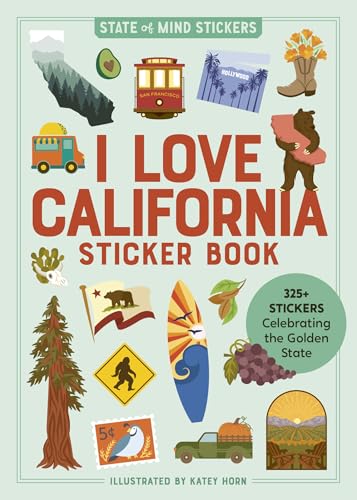 The California Sticker Book: 325+ Stickers Celebrating the Golden State