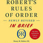Robert's Rules of Order Newly Revised In Brief, 3rd edition