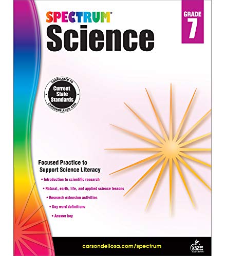 Carson-Dellosa Spectrum Science Workbook, Grade 7