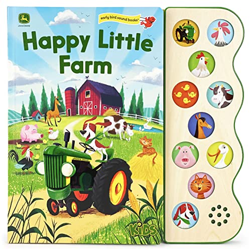 Happy Little Farm (John Deere Kids: Children's Interactive 10-Button Early Bird Sound Books) (John Deere Kids; Early Bird Sound Books)