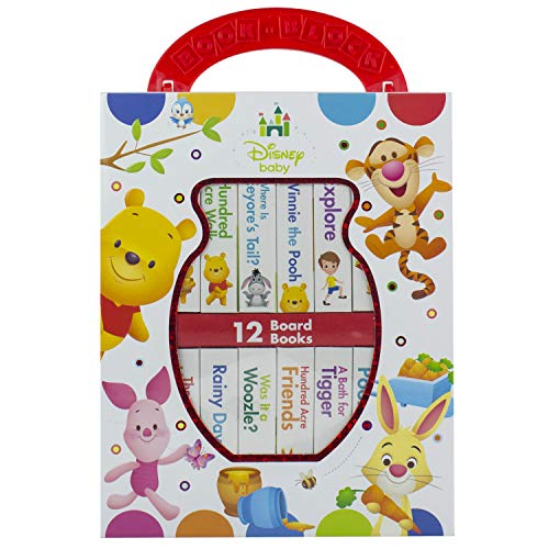 Disney Baby - Winnie the Pooh - My First Library Board Book Block 12-Book Set - PI Kids