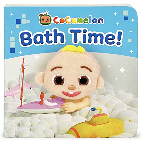 CoComelon Bath Time! Children's Finger Puppet Board Book Ages 0-4