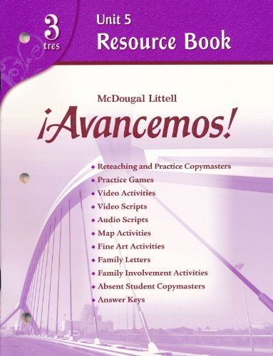 ?Avancemos!: Unit Resource Book 5 Level 3 (Spanish Edition)