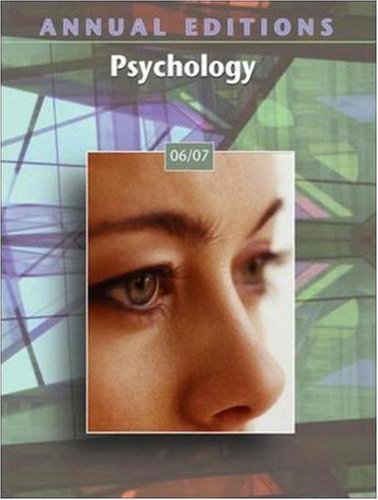 Annual Editions: Psychology 06/07