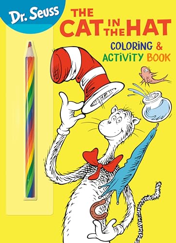 Dr. Seuss: The Cat in the Hat Coloring & Activity Book: Coloring and Activity Book with Rainbow Pencil