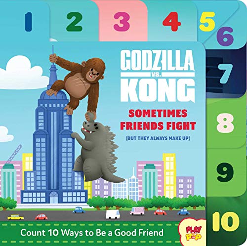 Godzilla vs. Kong: Sometimes Friends Fight: (But They Always Make Up) (Friendship Books for Kids, Kindness Books, Counting Books, Pop Culture Board Books, PlayPop)