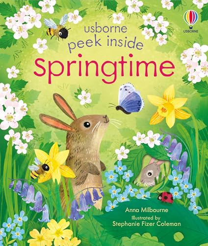 Peek Inside Springtime: Explore the Wonders of Springtime with this Interactive Touch-and-Feel Book Featuring Adorable Baby Animals, Perfect for Easter