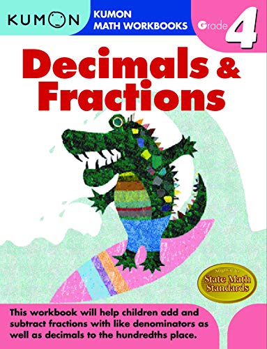 Grade 4 Decimals & Fractions (Kumon Math Workbooks)