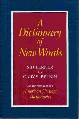 A dictionary of new words