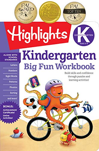 The Big Fun Kindergarten Activity Book: Build skills and confidence through puzzles and early learning activities! (Highlights™  Big Fun Activity Workbooks)