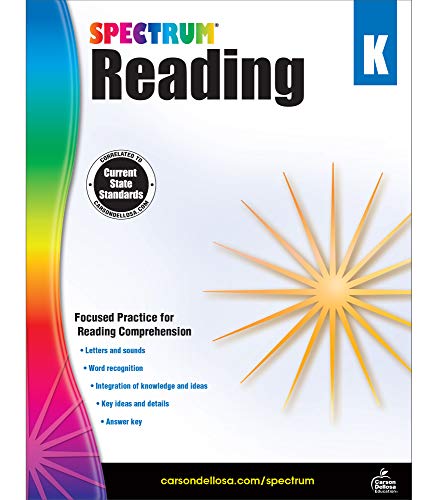 Spectrum Paperback Reading Workbook, Grade K, Ages 5 -6
