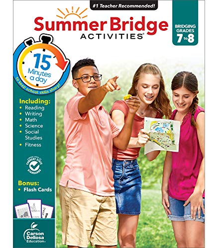 Summer Bridge Activities | Bridging Grades 7-8 | Summer Learning Workbook | 160pgs