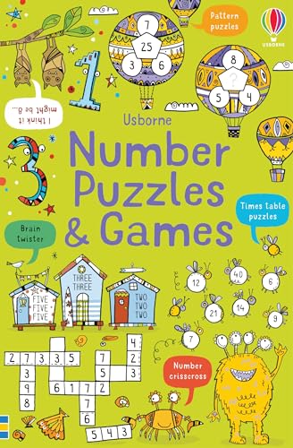 Number Puzzles and Games: A Fun-filled Journey through Counting Challenges, Times-Table Teasers, Number Mazes, Sudokus, and Magic Squares for Young ... (Puzzles, Crosswords and Wordsearches)