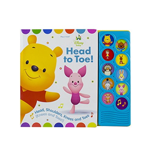 Disney Baby Winnie the Pooh - Head to Toe! 10-Button Sound Book - PI Kids (Play-A-Song)