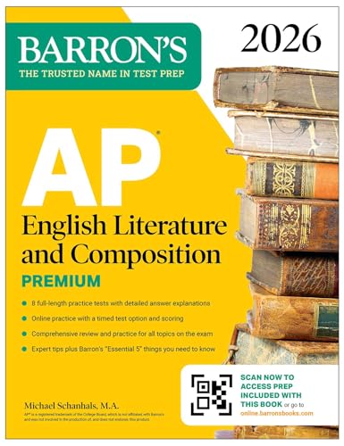 AP English Literature and Composition Premium, 2026: Prep Book with 8 Practice Tests + Online Practice (Barron's AP Prep)