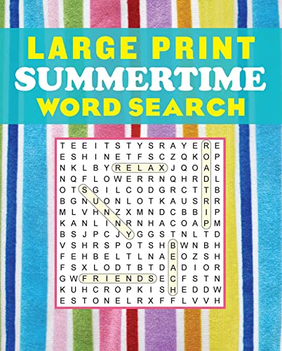 Large Print Summertime Word Search (1) (Large Print Puzzle Books)