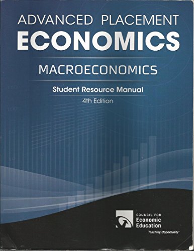 Advanced Placement Economics: Macroeconomics, Student Resource Manual