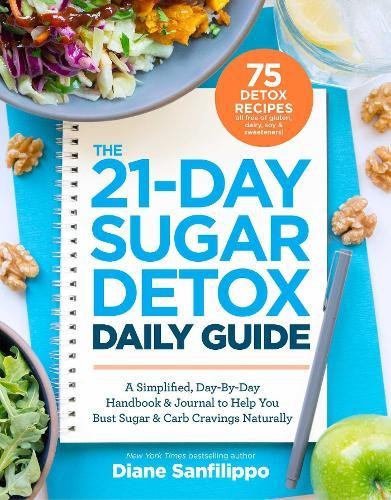 The 21-Day Sugar Detox Daily Guide: A Simplified, Day-By Day Handbook & Journal to Help You Bust Sugar & Carb Cravings Naturally