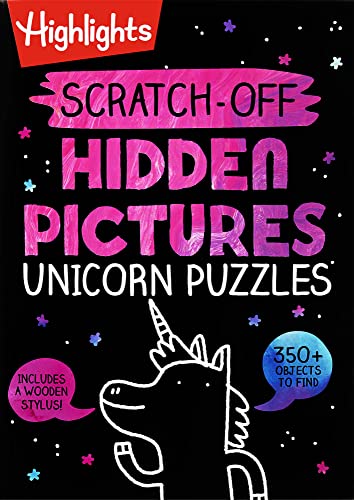 Scratch-Off Hidden Pictures Unicorn Puzzles (Highlights Scratch-Off Activity Books)