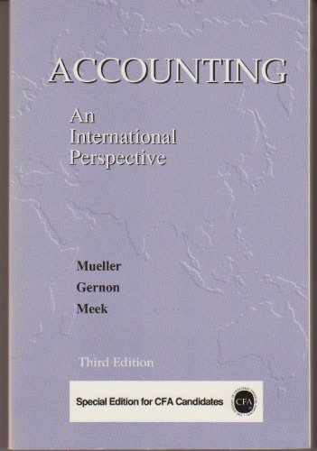 Accounting, Association for Investment Management and Research Edition: An International Perspective