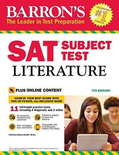 Barron's SAT Subject Test Literature, 7th Edition: with Bonus Online Tests