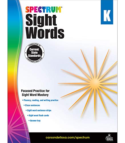 Spectrum Sight Words, Grade K