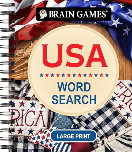 Brain Games - USA Word Search - Large Print (Brain Games Large Print)