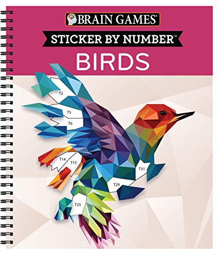 Brain Games - Sticker by Number: Birds (28 Images)