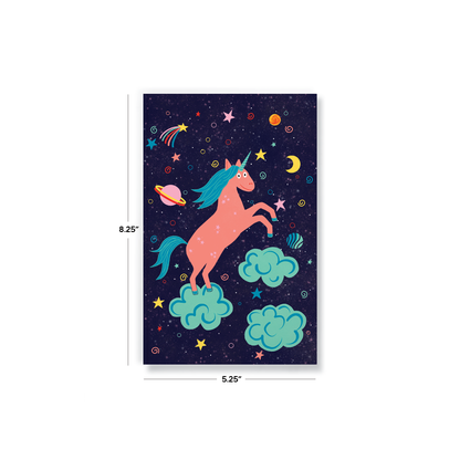 Denik: Space Unicorn Classic Layflat Journal Notebook