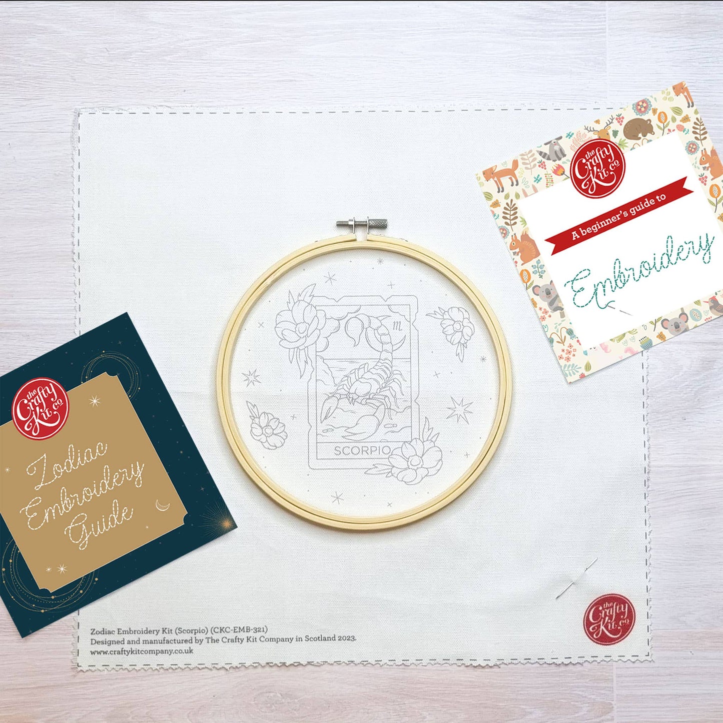 The Crafty Kit Company: Signs of Zodiac - Scorpio Embroidery Kit