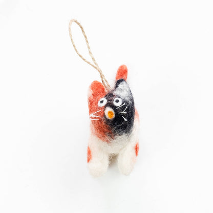 The Winding Road: Little Felt Cat Ornaments