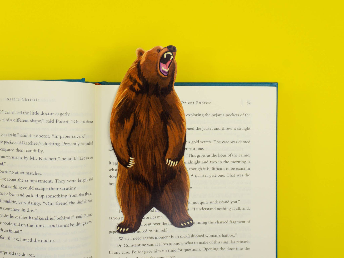 Grey Street Paper: Grizzly Bear Die-Cut Bookmark