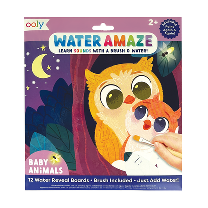 OOLY: Water Amaze Water Reveal Boards - Baby Animals (13 PC Set)