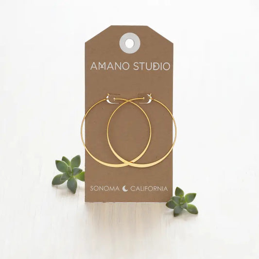 Amano Studio: Classic Hoops- 2" (Gold)