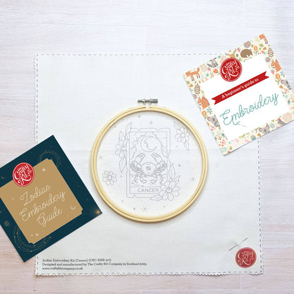 The Crafty Kit Company: Signs of Zodiac - Cancer Embroidery Kit