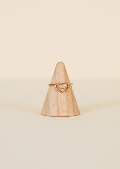 JaxKelly: Gold Rings - Mother of Pearl Stone Arch