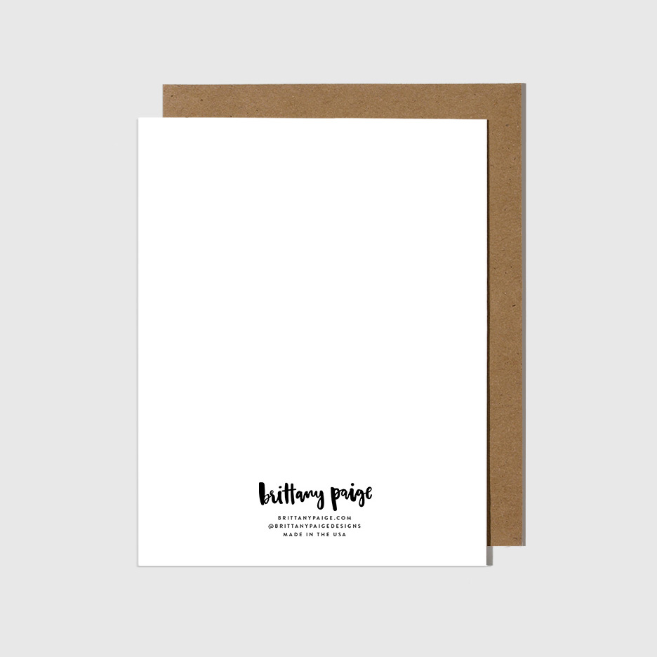 Brittany Paige:  Mazel Tov Congrats Card