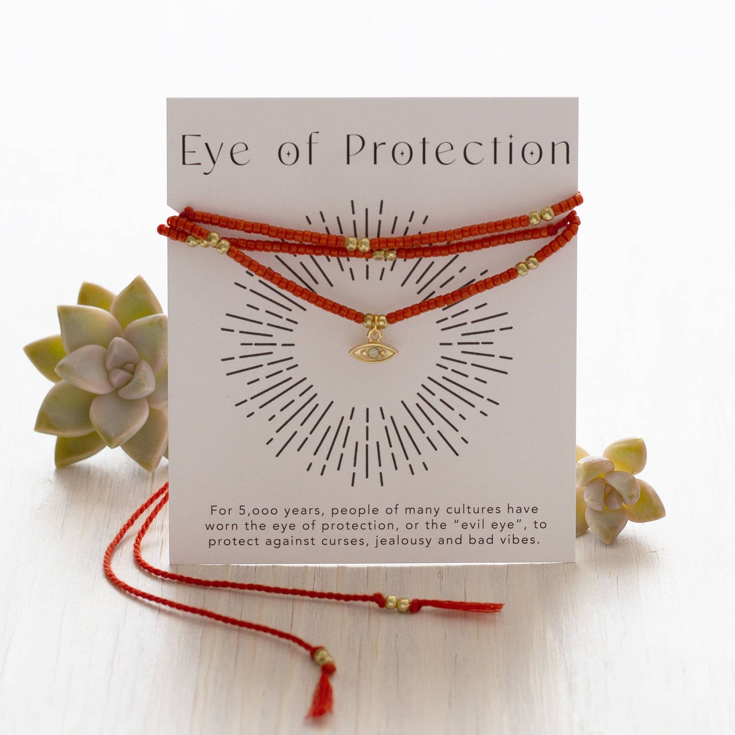 Amano Studio: Eye of Protection Gift Wrap Bracelet (Rusty Orange)