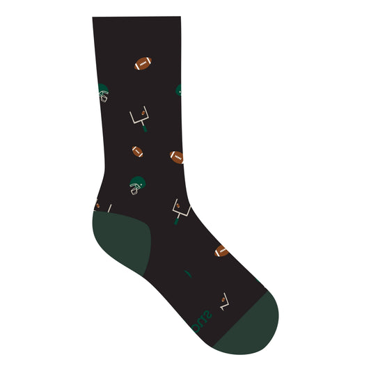 Conscious Step: Socks that Support Youth Sports (Black Footballs)