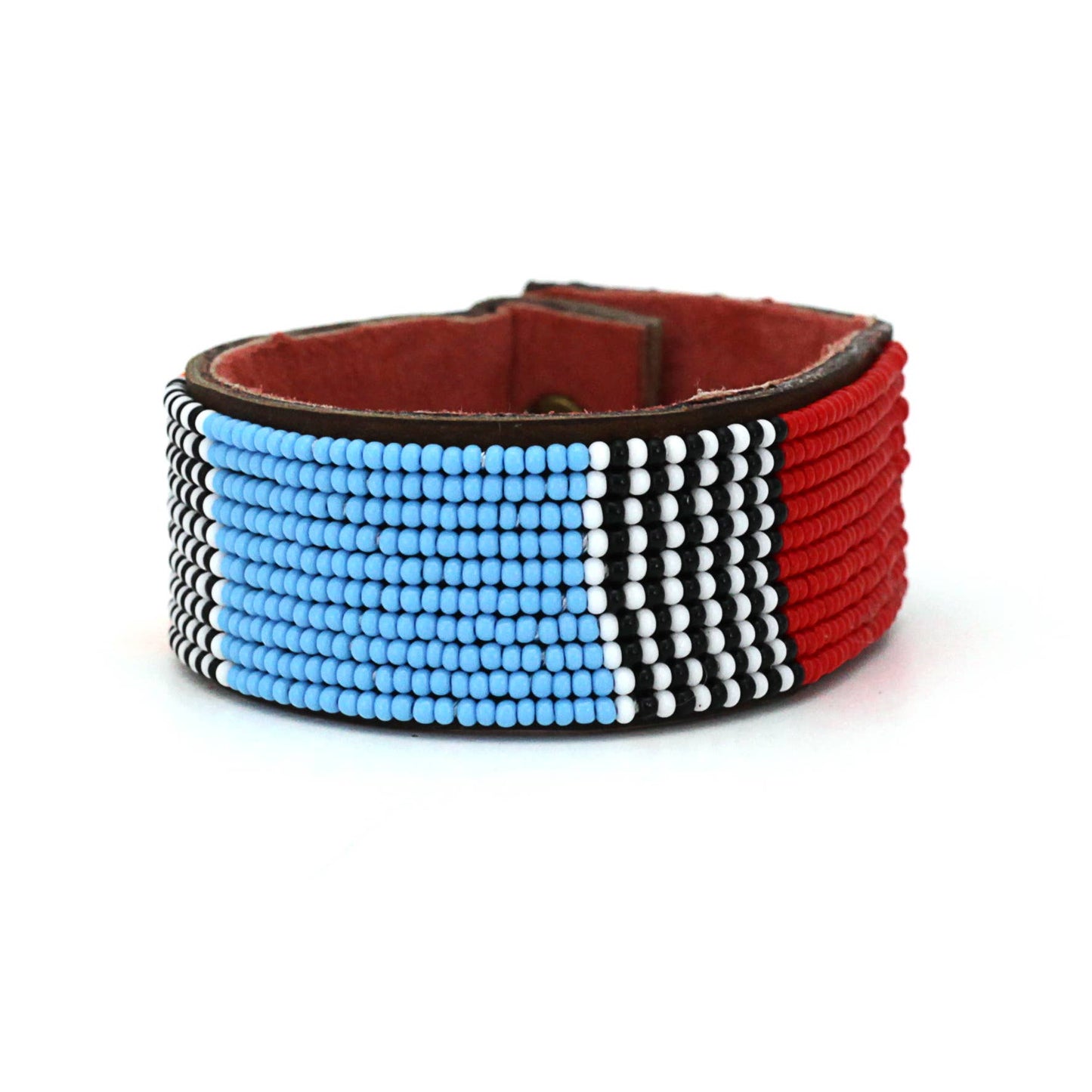 Swahili Coast: Medium Multi Atlas Leather Cuff