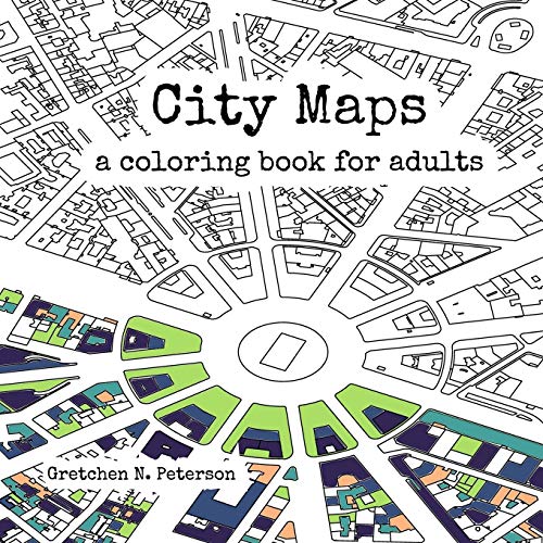 City Maps: A coloring book for adults