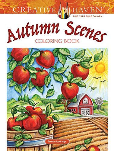 Creative Haven Autumn Scenes Coloring Book (Adult Coloring)
