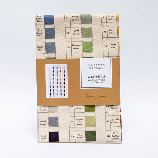 Roomytown Inc: Cotton Tea Towel (Werner's Nomenclature of Colors)